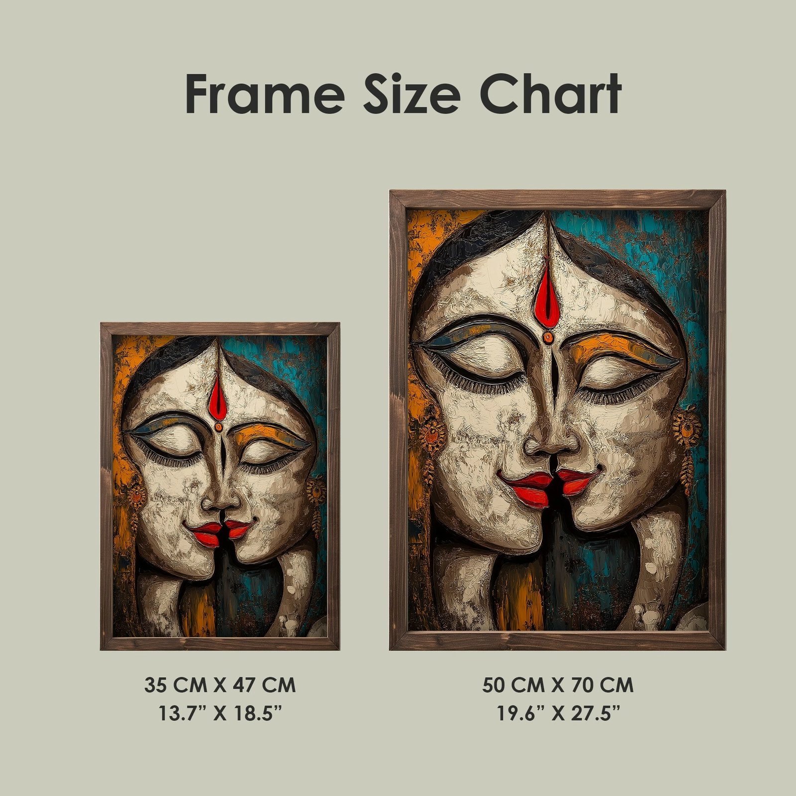 Pikturë dekorative me kornizë MDF, Wallity, TUN088-L, shumëngjyrëshe, 35x47x2 cm