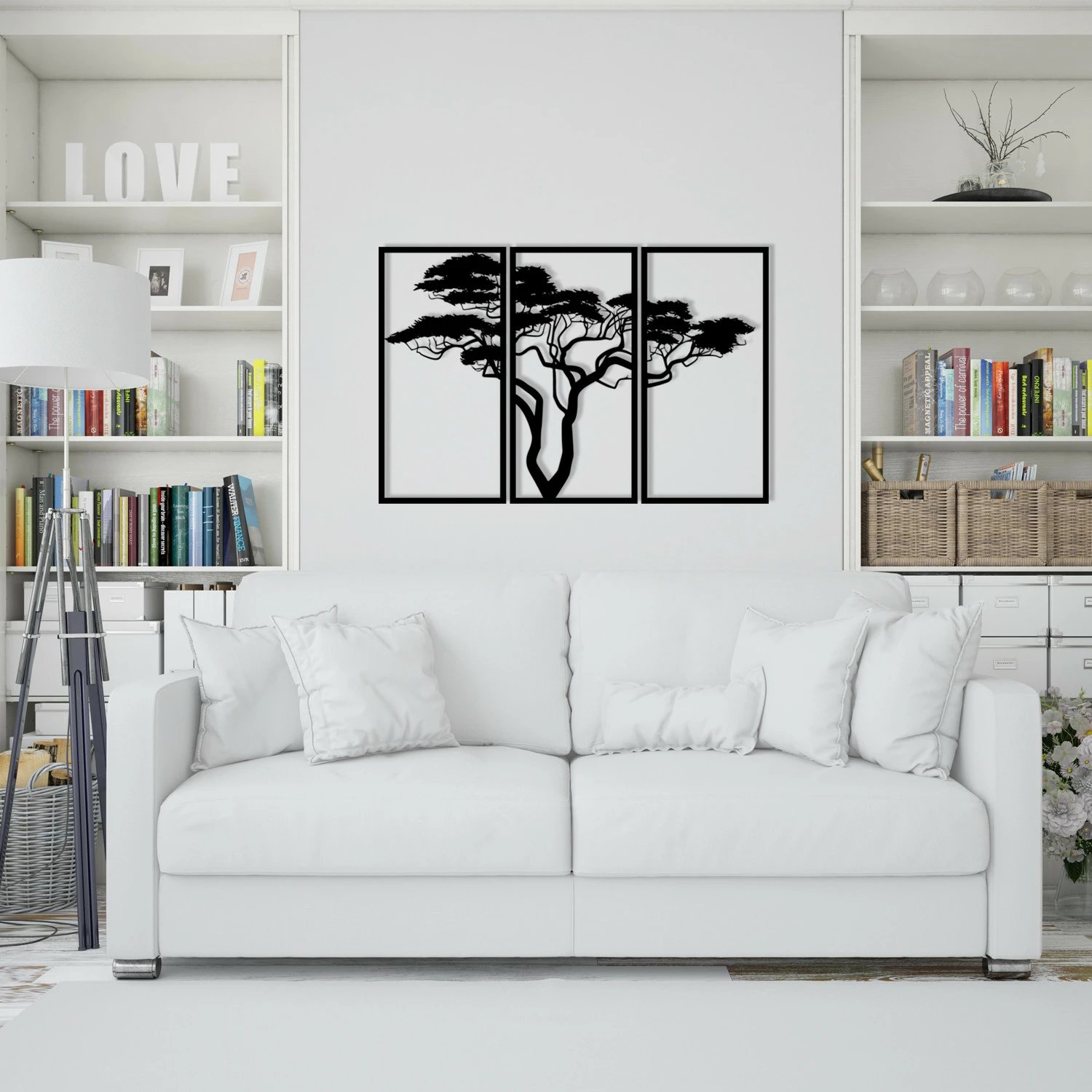 Aksesor dekorativ metalik për mur Wallity, Cınarci