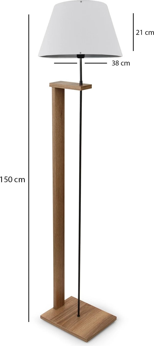 Llambë dyshemeje prej druri, Opviq, AYD-3133, ngjyrë krem