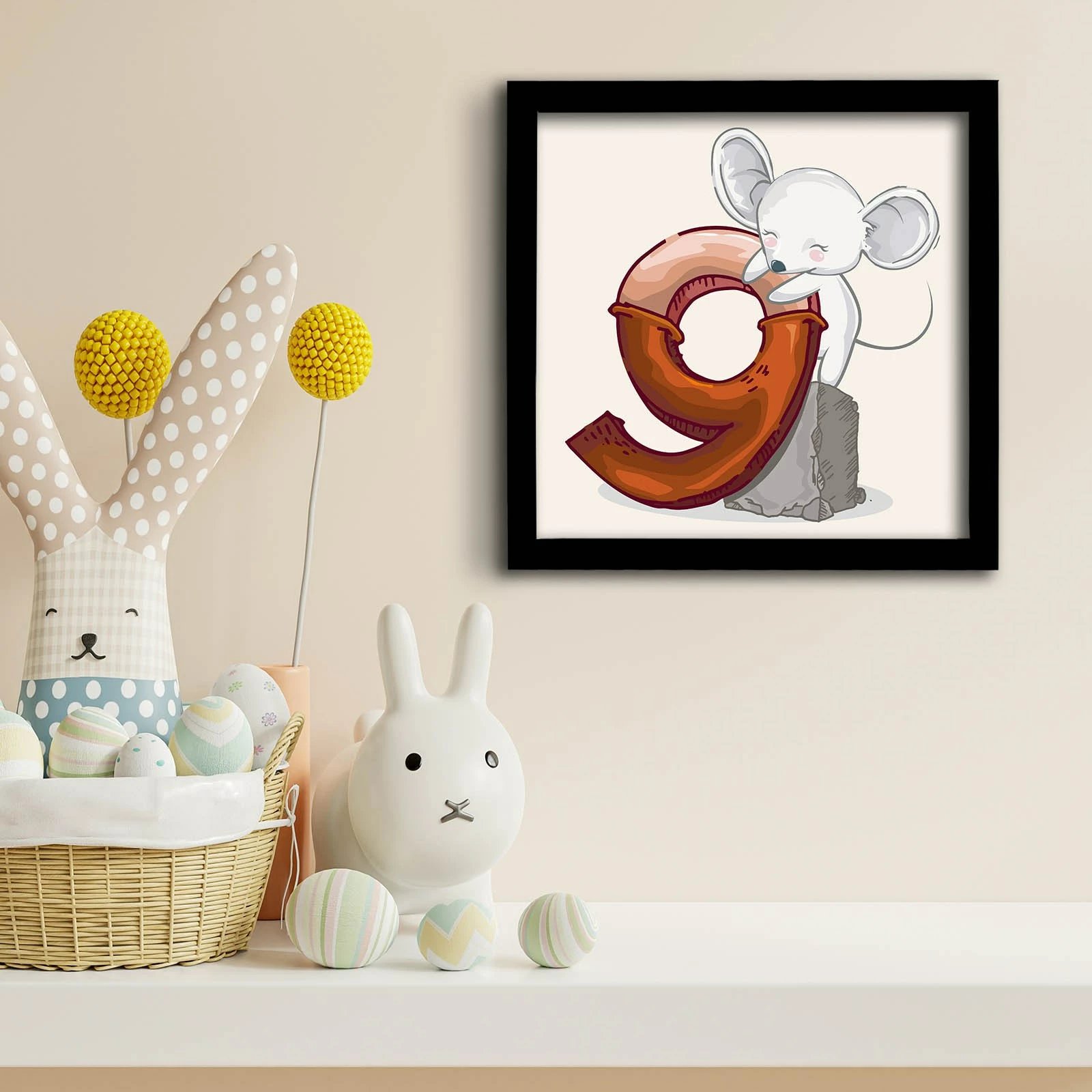 Pikturë dekorative me kornizë MDF, Wallity, 3333SCT-010, 33x33cm