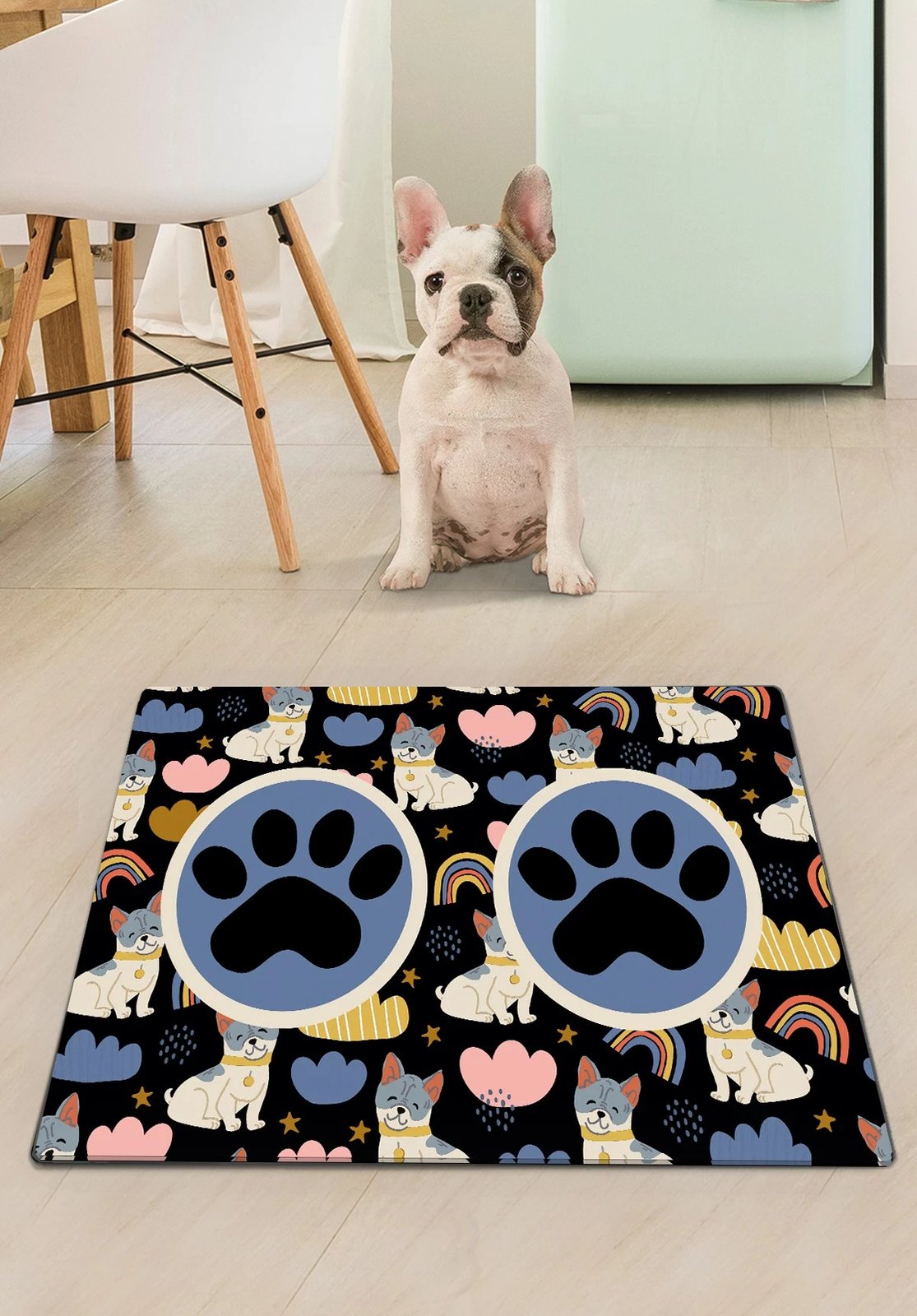 Tapet për rërë maceje, Paws & Whiskers, Wolkig, shumëngjyrësh, 40x60cm