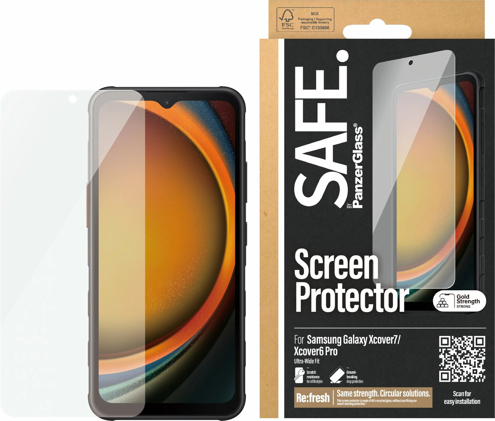 Mbrojtës ekrani PanzerGlass Galaxy Xcover7/Xcover6 Pro