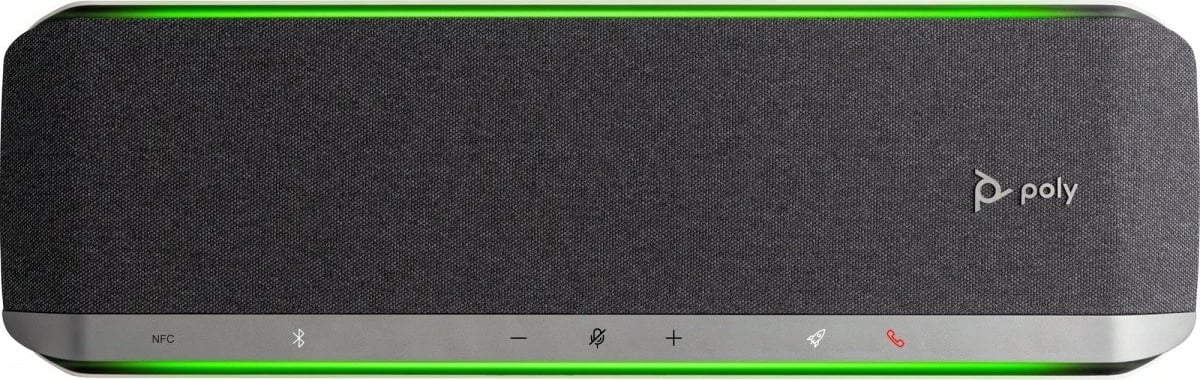 Telefon konferencash Poly Sync 60 772C2AA, Bluetooth 5.1, USB-A/USB-C, 6 mikrofona, full duplex, e zezë/argjendtë, set