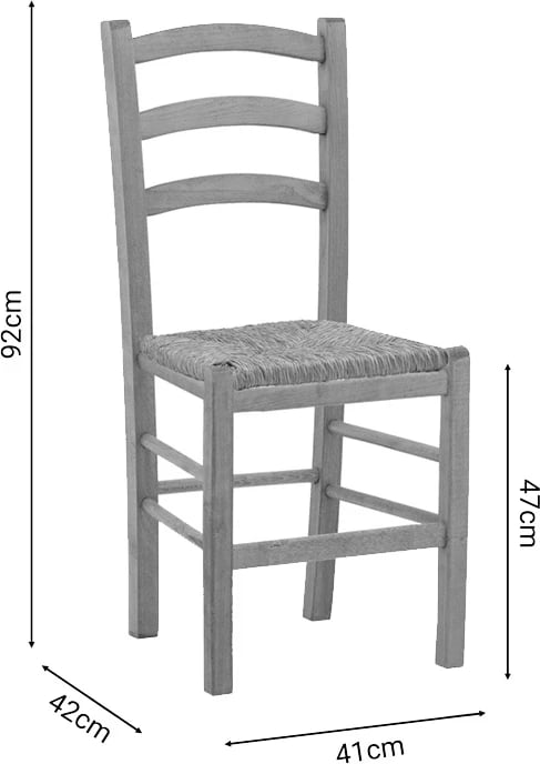Karrige për kafene me dyshek Marf-Charchie dru ahu i fortë, llak arre, 41x42x92cm