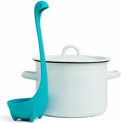 Lugë supë OTOTO Nessie, plastikë, turquoise