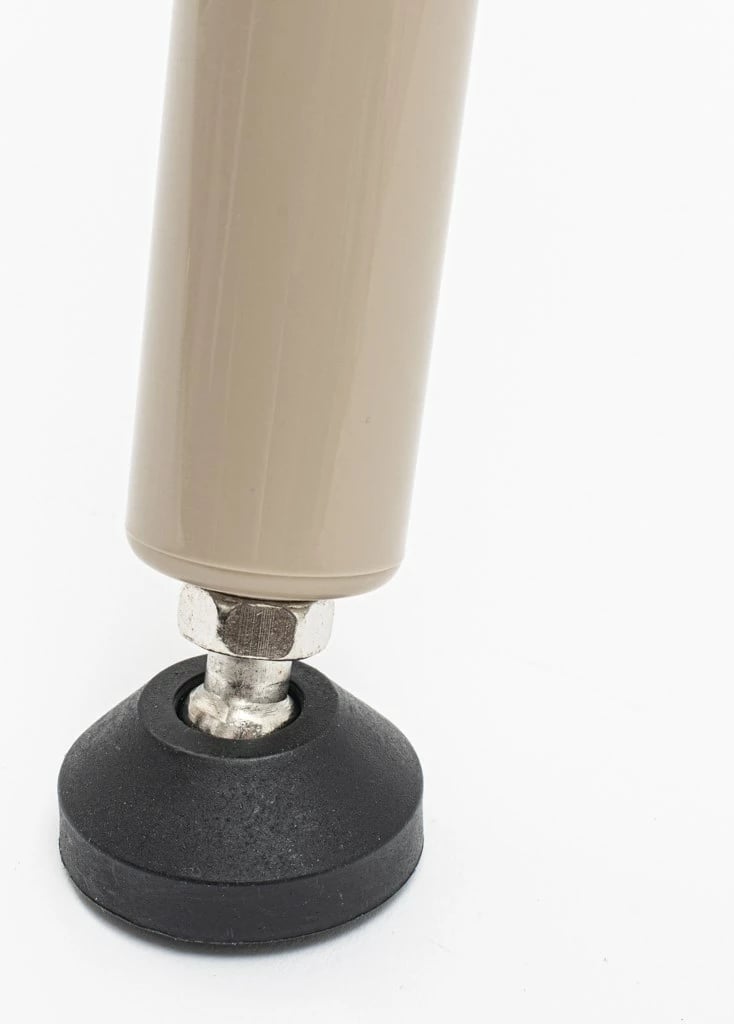 Karrige ushqimi bebe, Baby Mix, Ingrid, tabaka e dyfishtë e rregullueshme, këmbë druri, rrip 5-pikësh, deri 15 kg, bezhë