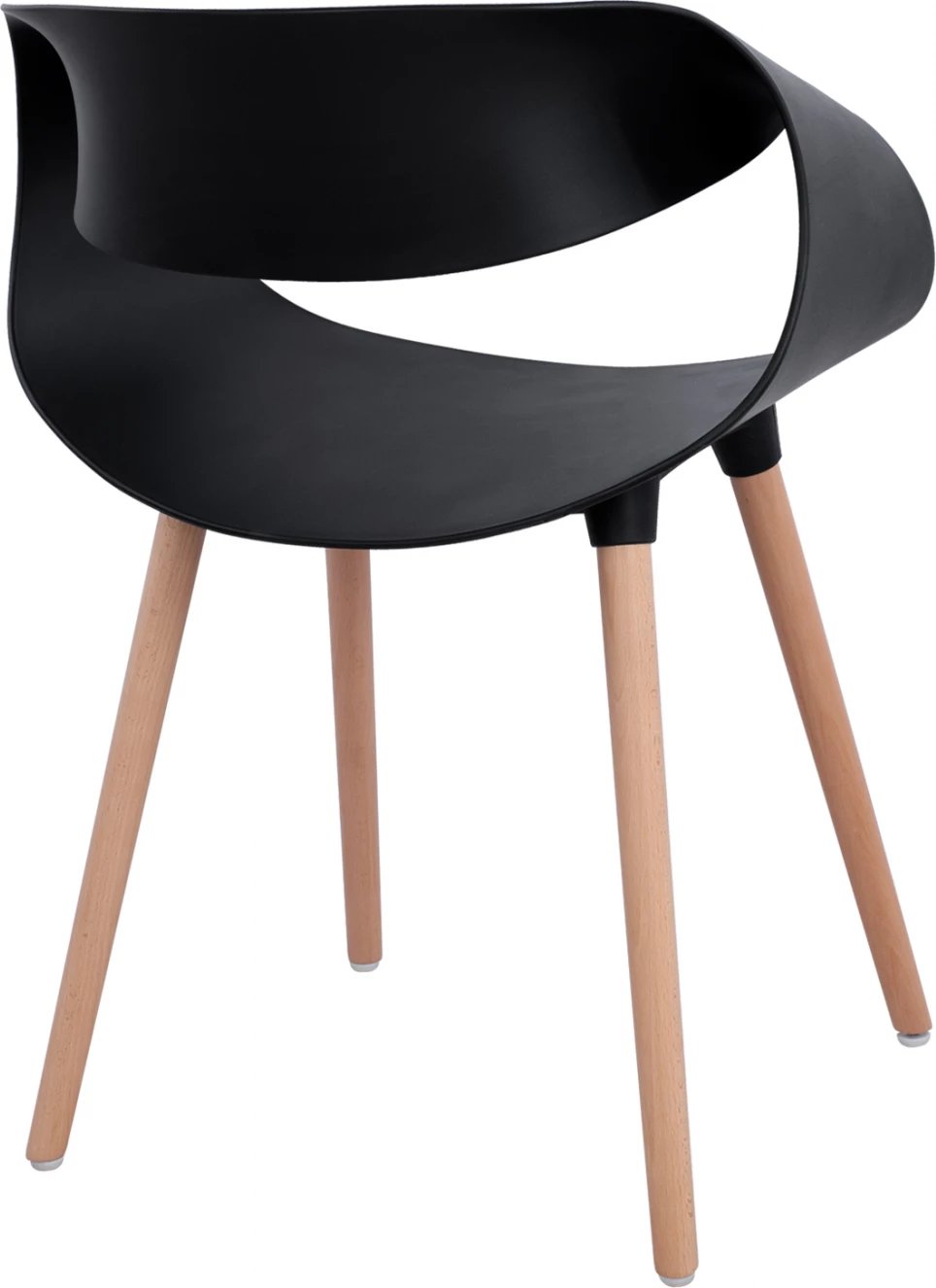 Karrige me krahë polipropileni Maggie FH8600.02, ngjyrë e zezë, 59x53x80 cm, set prej 2 copë