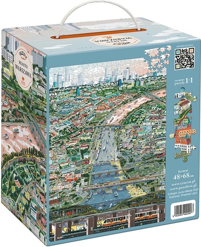 Puzzle CzuCzu Puzzlove City Warsaw 1000 pjesë