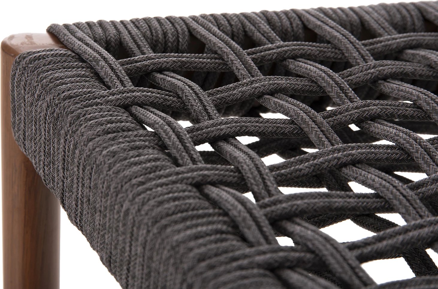 Karrige për bar, lartësi mesatare, EULO FH6087.01, alumin, ngjyrë arre, ratan sintetik gri, 60x60x99H cm