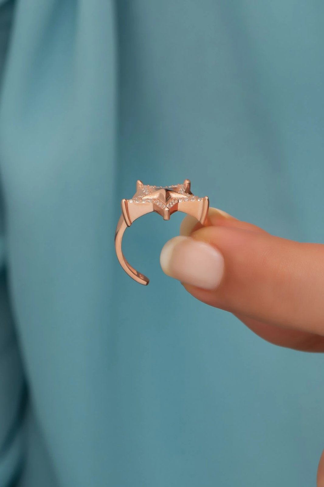 Unazë argjendi Jumeon, ngjyrë ari rozë, NRZ99700