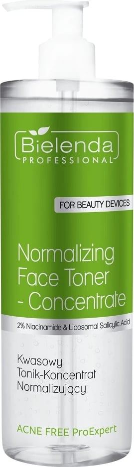 Tonic për fytyrë Bielenda Professional Acne Free ProExpert Acid Concentrate-Tonic Normalizing për femra 500ml
