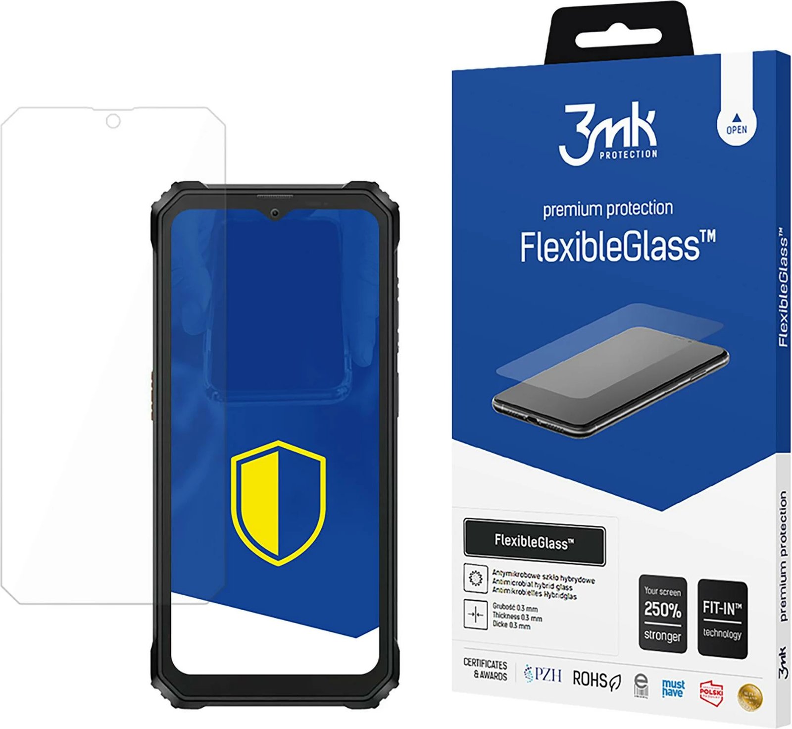 Mbrojtës ekrani fleksibil 3mk Protection FlexibleGlass për Blackview BV6200 / BV6200 Pro