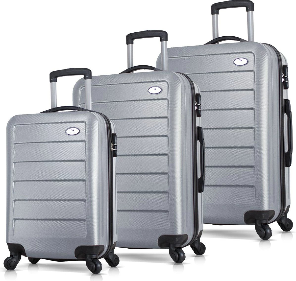 Set valixhesh (3 copë), Zoozie Bags, 4766, ngjyrë gri