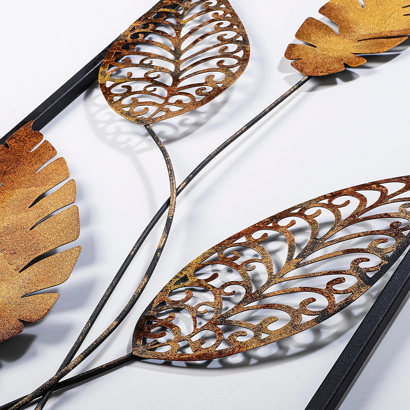 Aksesor dekorativ metalik për mur, Wallity, Timeyi 2, shumëngjyrësh, 32x90cm