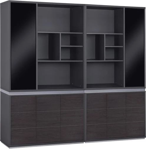 Set 2 pjesë Bibliotekë profesionale për zyre, ngjyrë trëndafili, FH11199