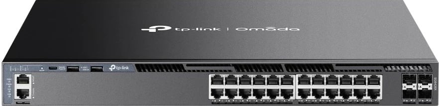 Switch TP-Link Omada 24-Port Gigabit Stackable L3, 4 10G Slots, Managed, Rack mounting