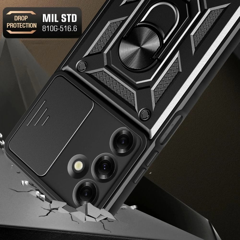 Mbështjellës Tech-Protect Camshield Pro për Samsung Galaxy M35 5G, i zi