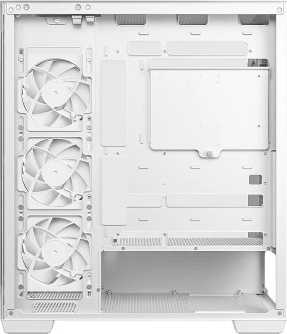 Kasë DeepCool CG580 4F V2, midi tower, xham i temperuar, e bardhë