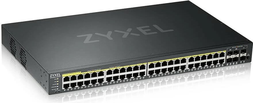 Switch Zyxel GS2220-50HP, 48+2 porta, PoE, rackmount, i zi