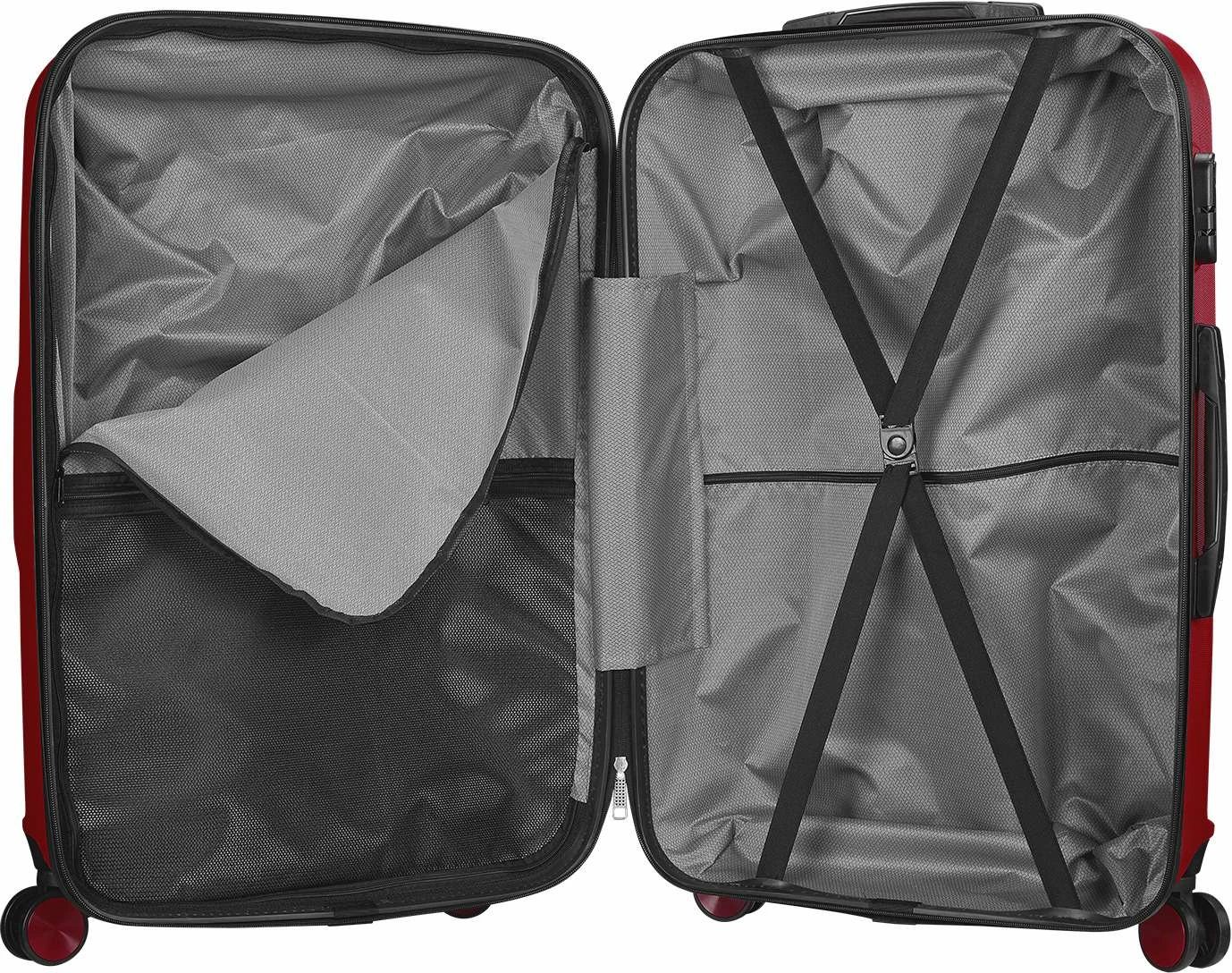 Valixhe e madhe, ngjyrë e kuqe claret, Zoozie Bags Wx-210