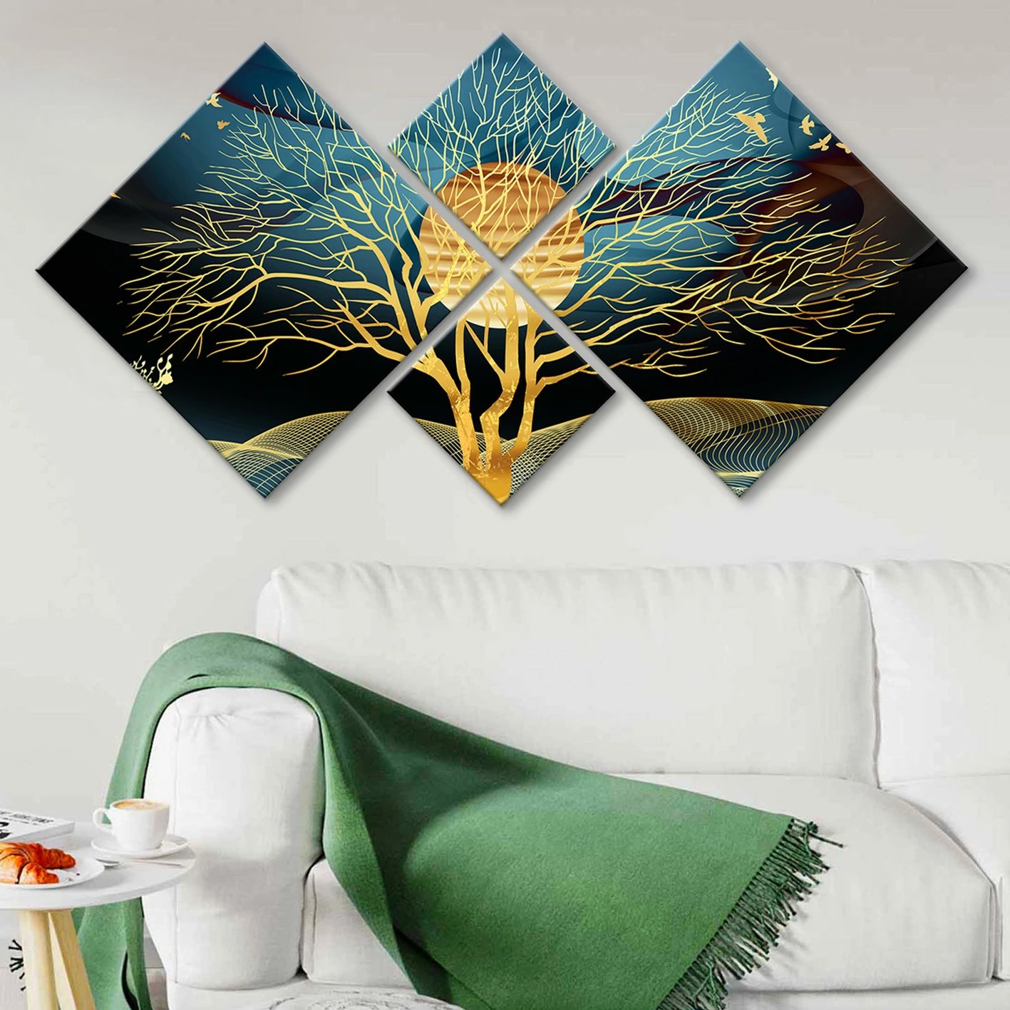 Pikturë dekorative MDF (4 pjesë), Wallity, 4MDF1613489353