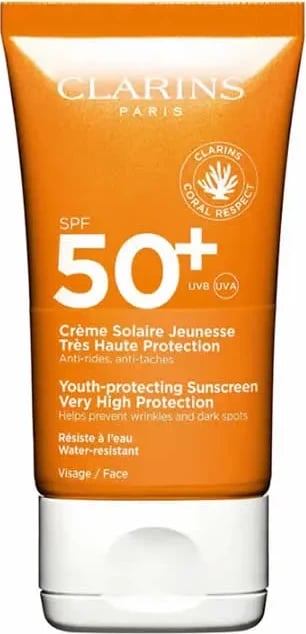 Krem dielli për fytyrë Clarins SPF 50+, unisex, 50ml