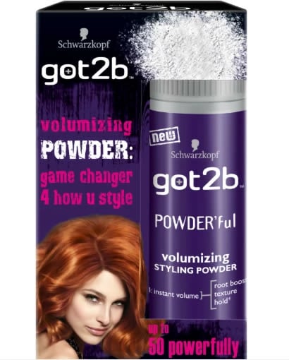 Pluhur për stilim flokësh Schwarzkopf Got2b Powder'ful unisex 10g