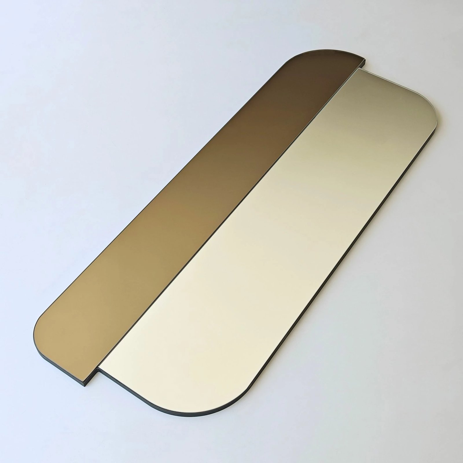 Pasqyrë dekorative Skye Decor, Day & Night, ngjyrë argjendi dhe bronzi, 50x130cm