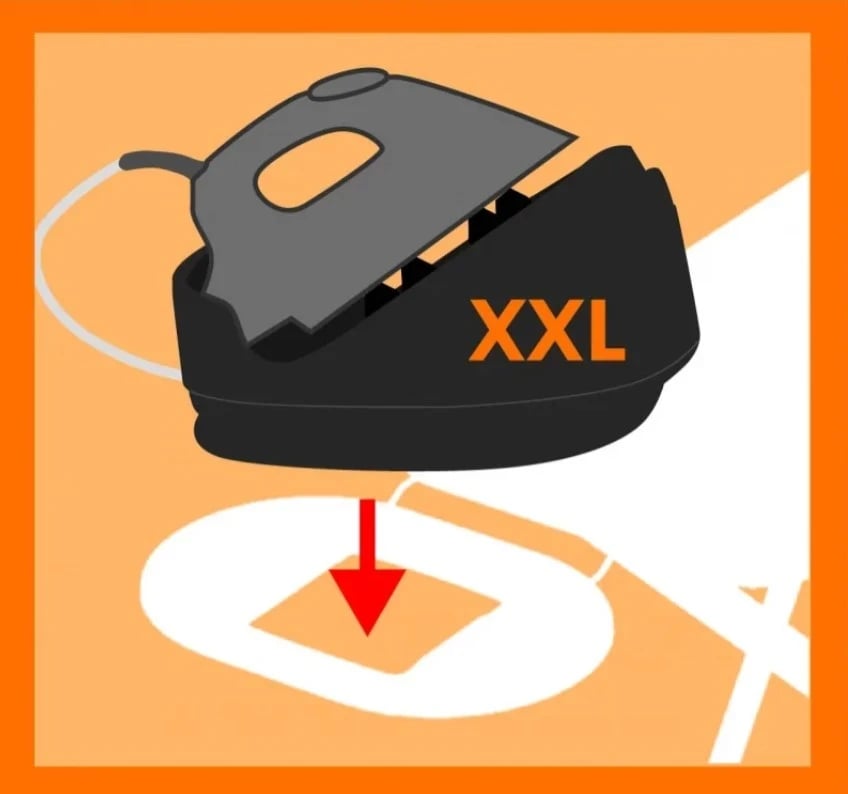 Tavolinë për hekurosje Vileda Total Reflect Plus, 130 cm x 44 cm, shumëngjyrëshe