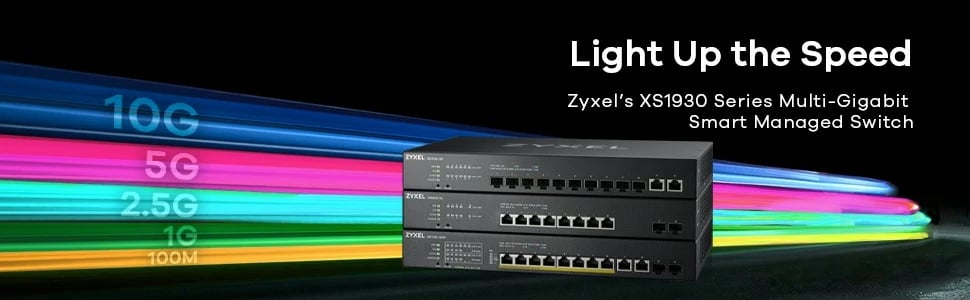 Switch Zyxel XS1930-10-ZZ0101F, Managed, L3, 10G Ethernet, Montim në rack, Ngjyrë e zezë