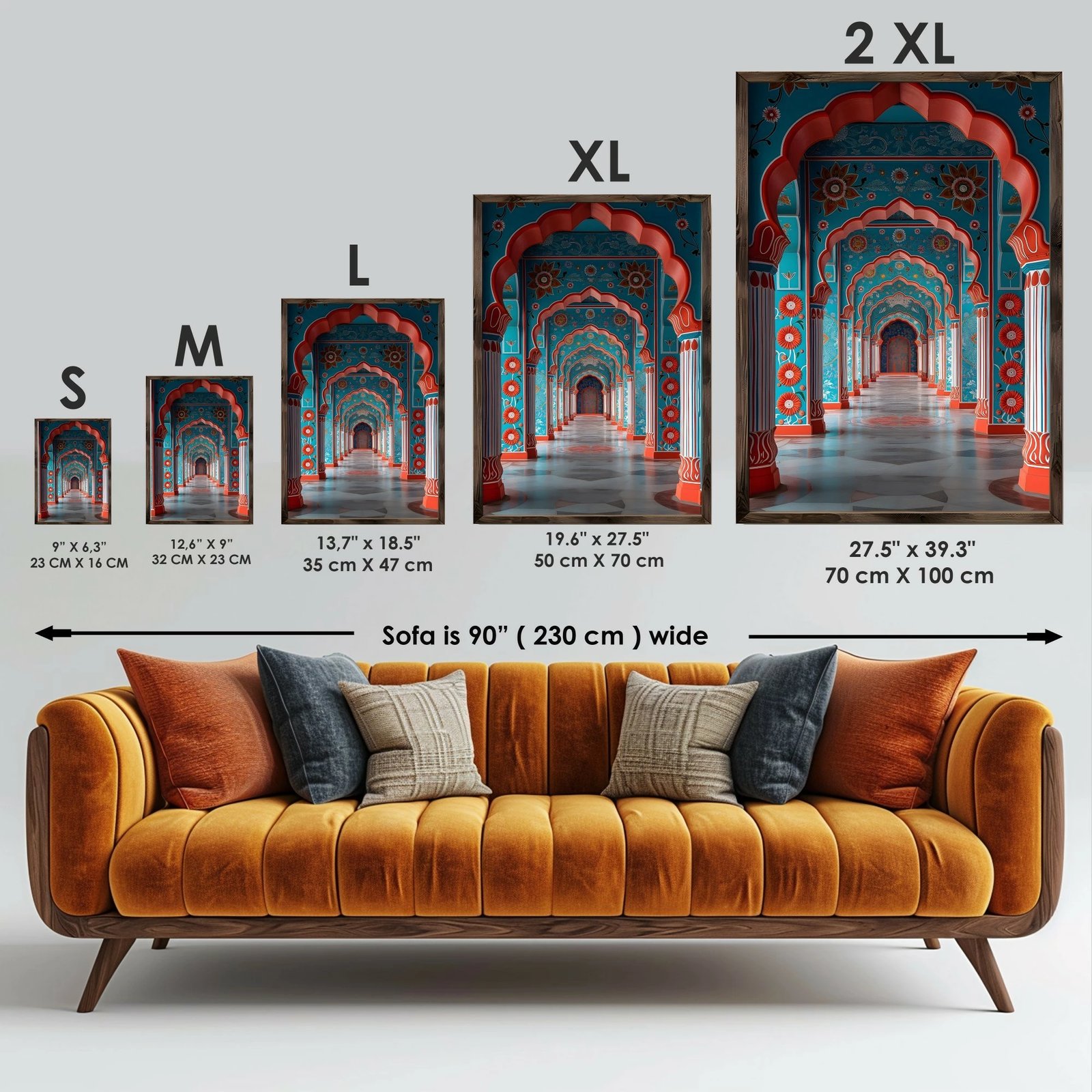 Pikturë dekorative me kornizë MDF, Wallity, GE122-L