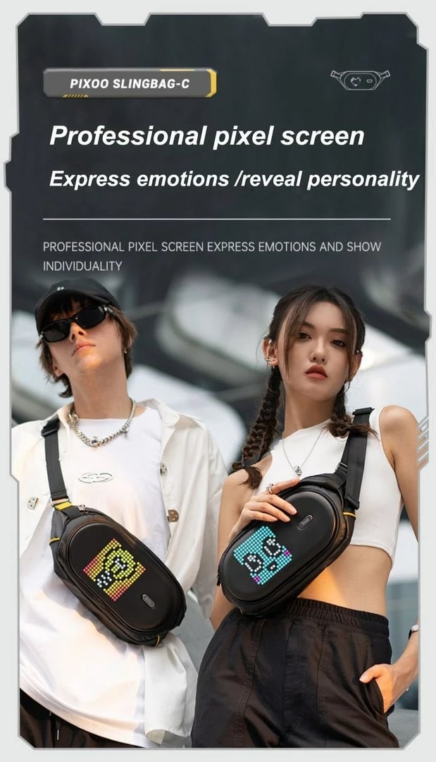 Çantë Me Ekran Led DIVOOM Pixoo slingbag-C