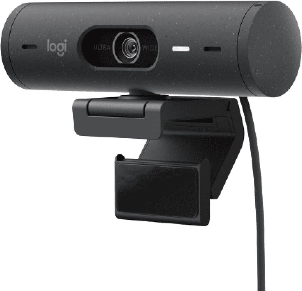 Webcam Logitech Brio 500 960-001422 1080p mikrofon i integruar USB-C e zezë