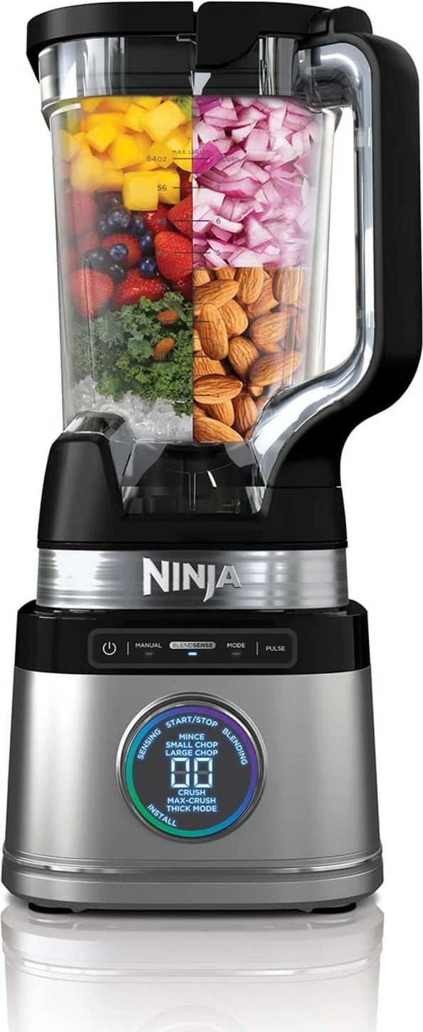 Blender tavoline Ninja Detect Power Mixer Pro, 2.1 L, 1200 W, e zezë, argjendtë