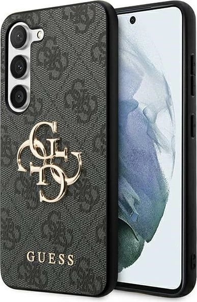 Mbështjellës Guess 4G Big Metal Logo për Samsung Galaxy A55, i zi