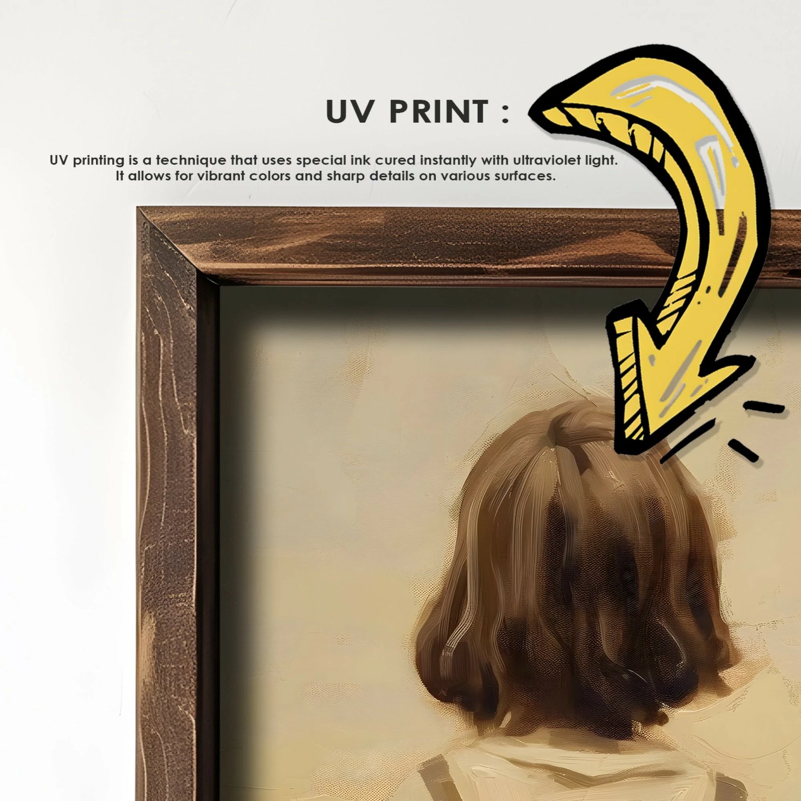 Pikturë dekorative me kornizë MDF, Wallity, GE232-L, shumëngjyrëshe, 35x47x3.5cm