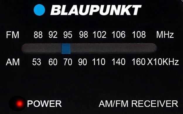 Radio xhepi, Blaupunkt PR4BK, AM/FM, mono 0.3W RMS, minijack 3.5 mm, me antenë teleskopike, me bateri AA, Black/Silver