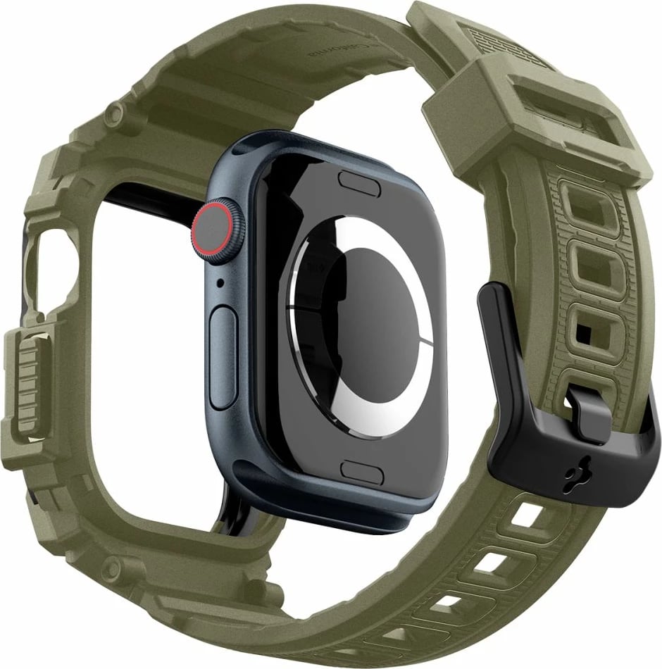 Rrip Spigen Rugged Armor Pro për Apple Watch 10, 46MM, i gjelbër