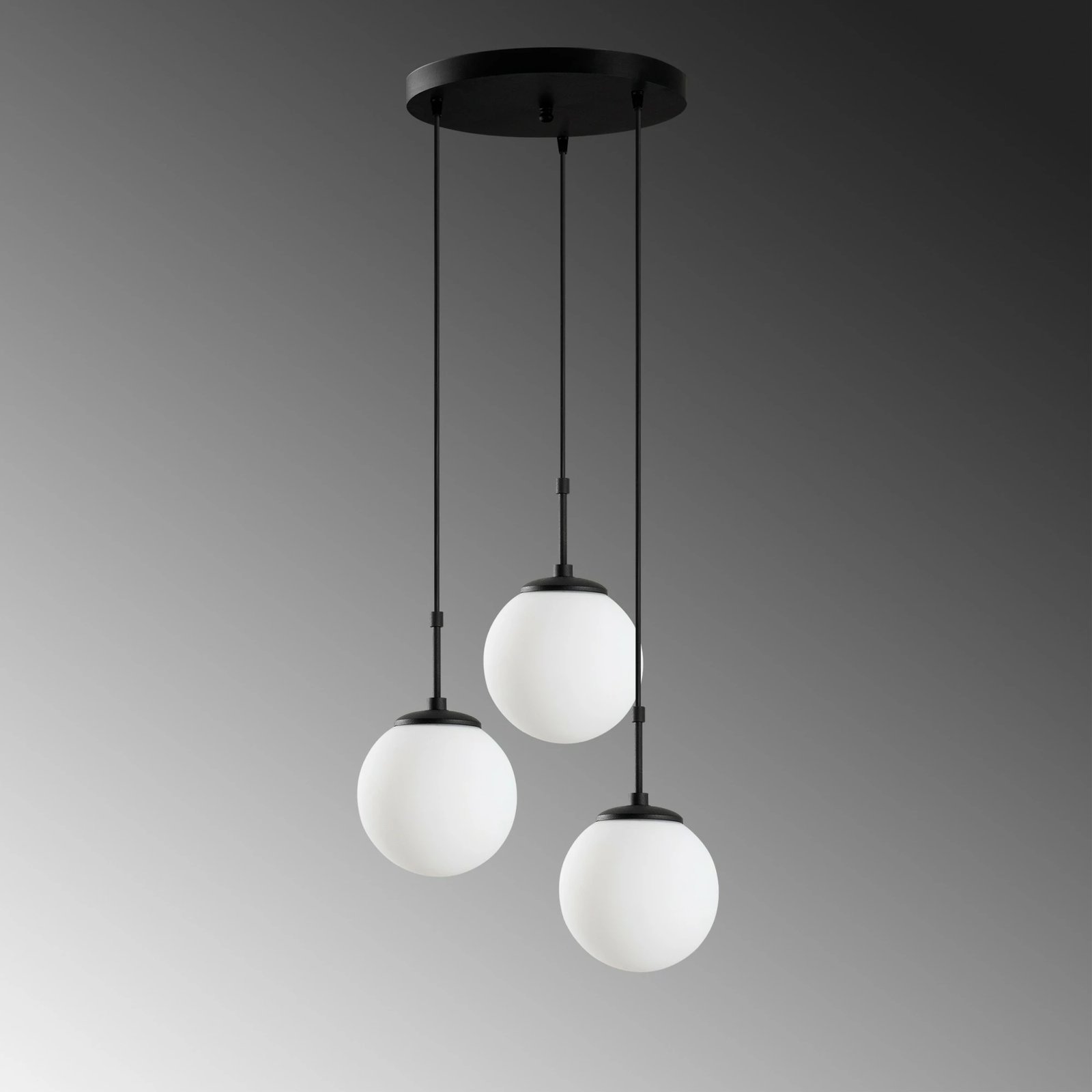 Llambë tavani Opviq Orbital, ngjyrë e zezë, 45x45x120cm