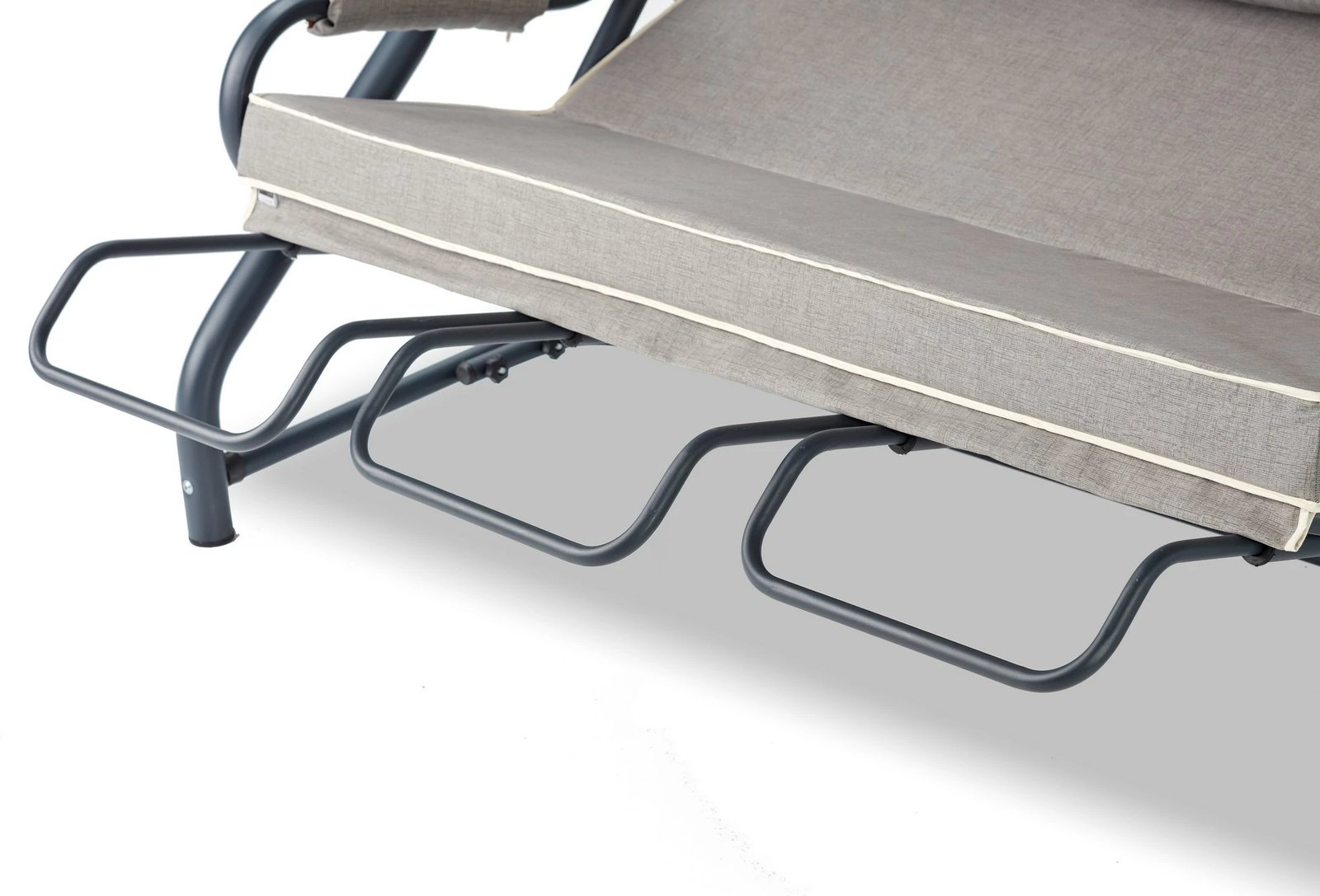 Karrige lëkundëse treshe për kopsht, Skye Decor, ngjyrë antracit-gri