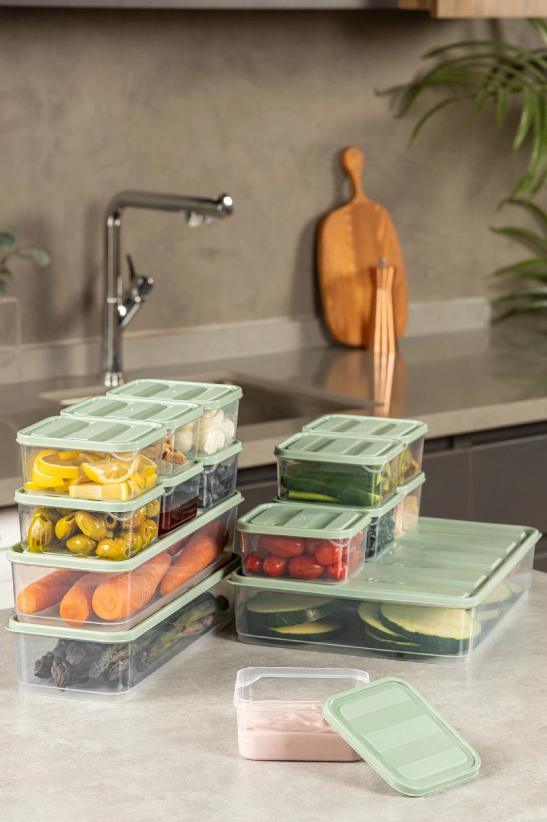 Set kuti për organizim (15 copë), Hermia, YBLLA15LI, ngjyrë mente