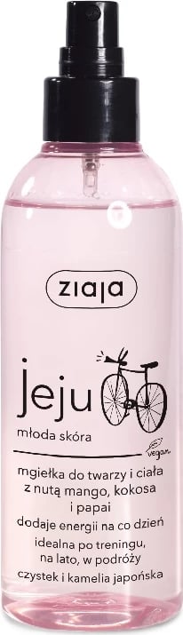 Mist për fytyrë dhe trup Ziaja Jeju për femra Mango Kokos Papaja 200ml