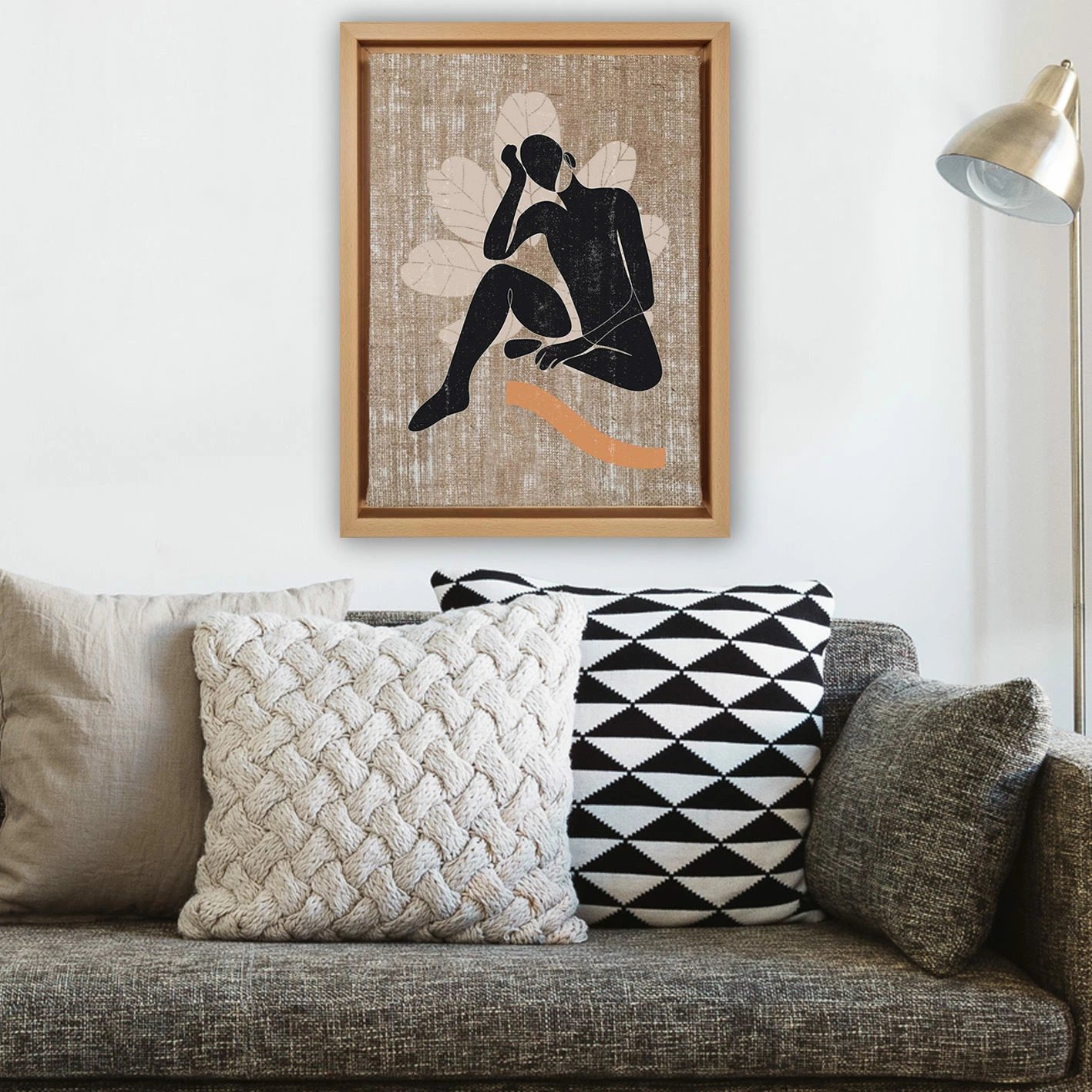 Pikturë dekorative në kanavacë, shumëngjyrëshe, Wallity, LNJ818856898023 - 66x96cm