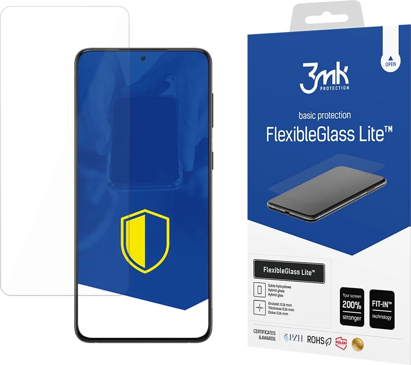 Mbështjellës xhami hibrid 3mk FlexibleGlass Lite për Samsung Galaxy S21+, ultra i hollë