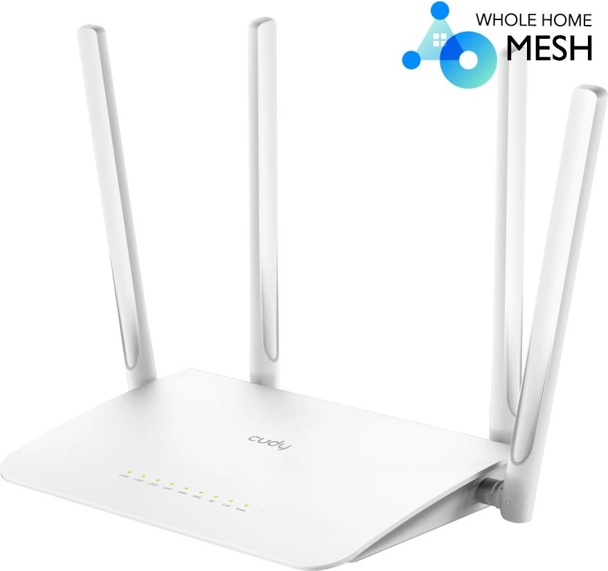 Router Cudy WR1300 AC1200 Mesh, i bardhë
