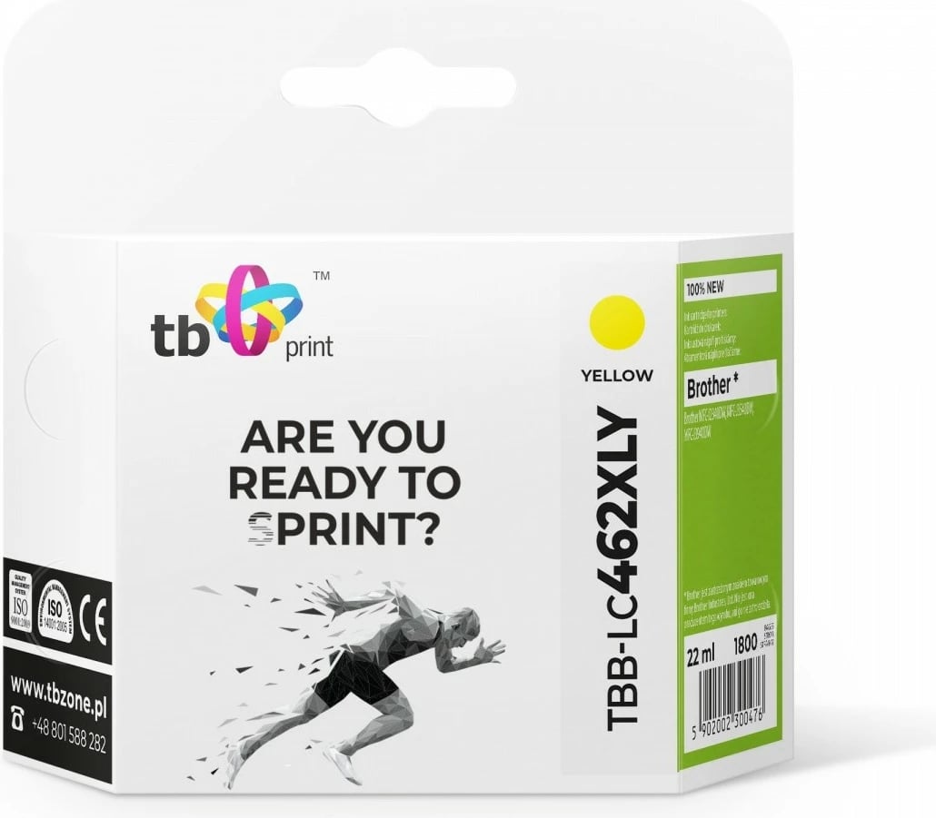 Toner TB Print TBB-LC462XLY për Brother MFC-J3540DW, 22 ml, e verdhë