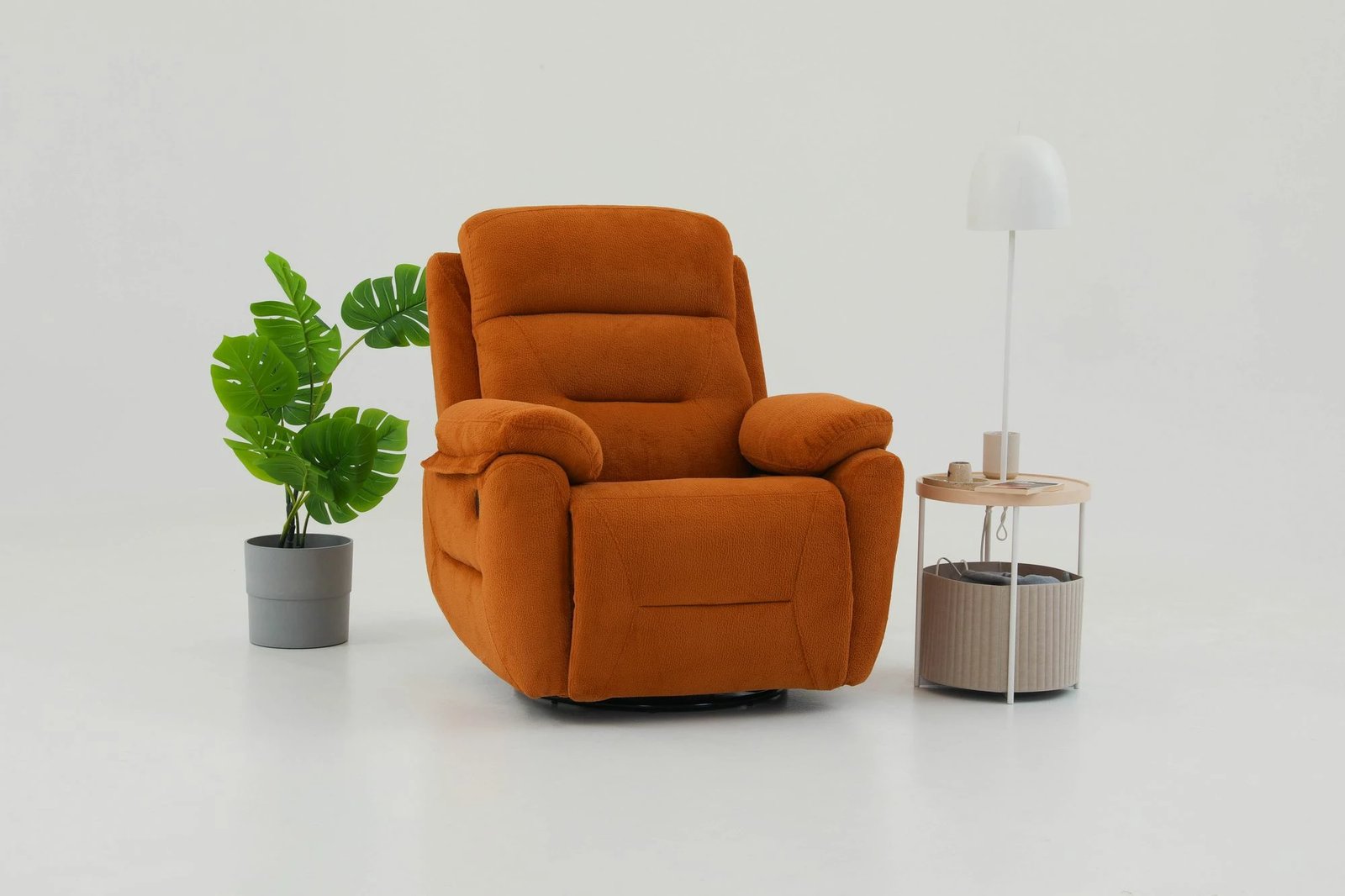 Karrige relaksuese Comfort, ngjyrë e kuqe qeramike, Atelier del Sofa