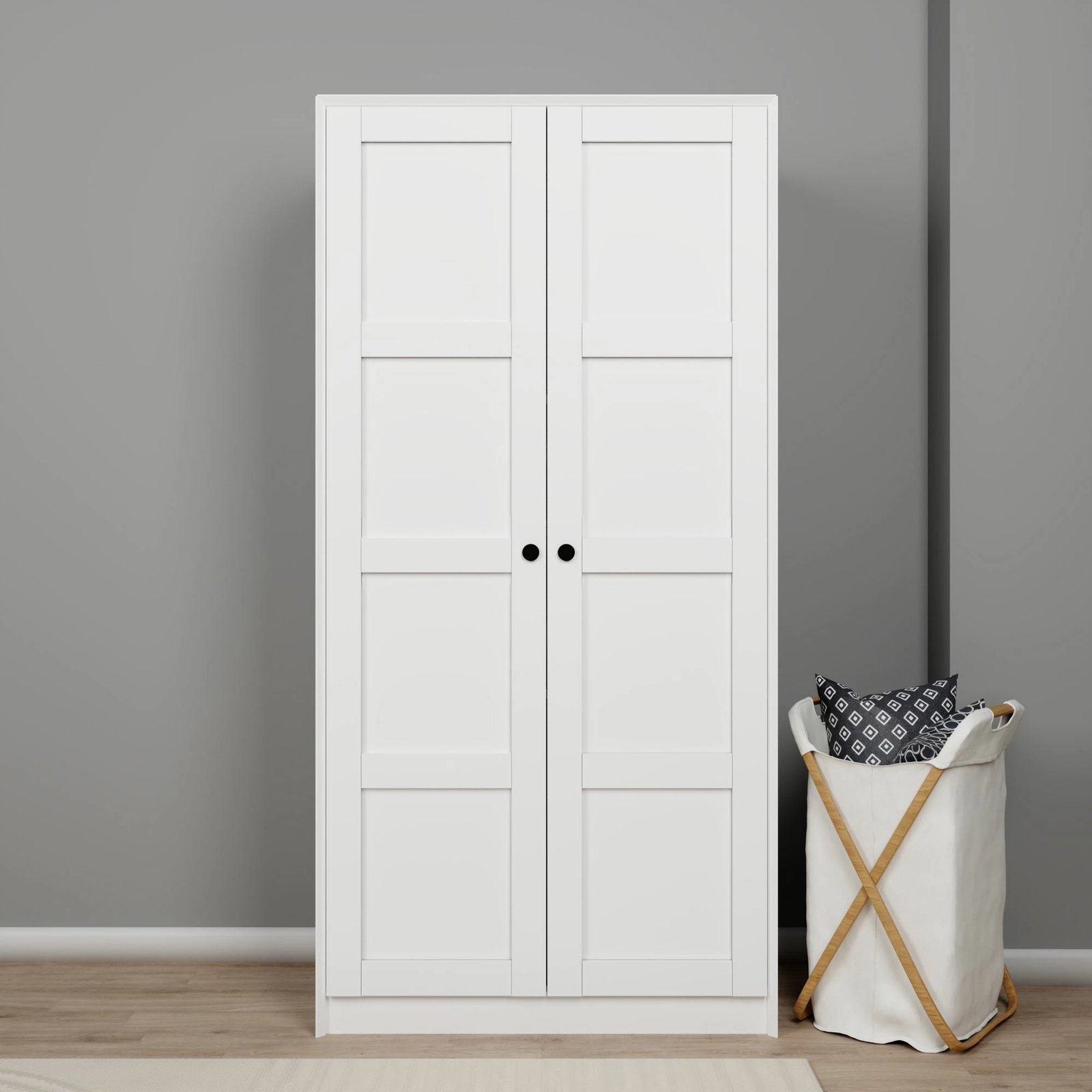 Dollap Skye Decor, Lucas 1600-81, i bardhë, 94x190x60cm