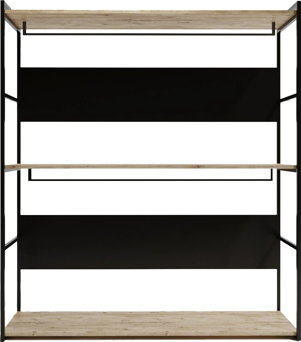 Dollap Skye Decor, Perpa, L650, ngjyrë lis dhe e zezë