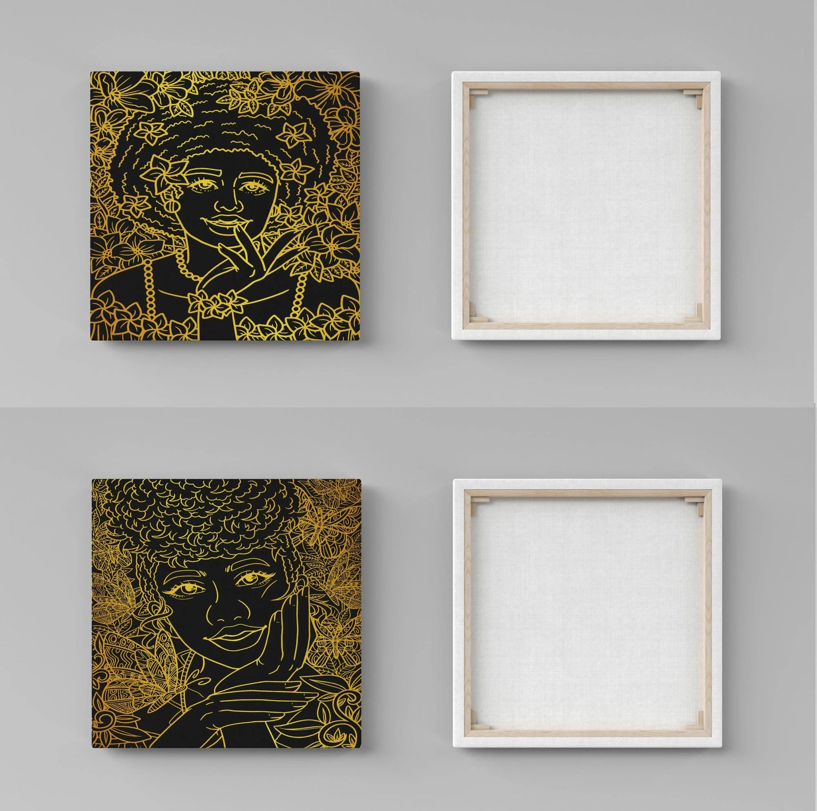 Pikturë dekorative në kanavacë (2 copë), Wallity, ASR2-CNV25-2, 50x50cm